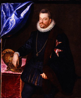 11. Portret van kardinaal Ferdinando I de’ Medici. Scipione Pulzone, Le Gallerie degli Uffizi, Florence